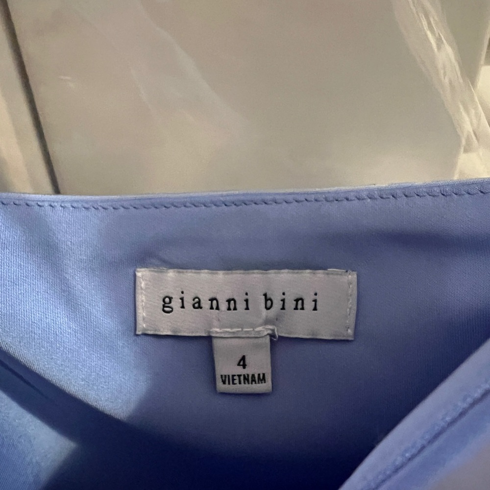 Gianni Bini Silk Midi Dress - Blue NWOT - Picture 5 of 5